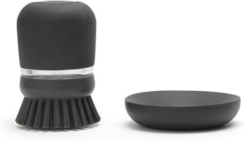 Brabantia Soap Dispensing Dish Brush Dark Grey