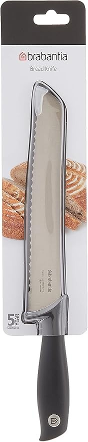 Brabantia Tasty+ Bread Knife - Dark Grey