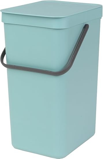 Brabantia Sort & Go Waste Bin, 16 litre - Mint
