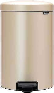 Brabantia NewIcon Pedal Bin, 20 litre, Soft Closing, Plastic Inner Bucket - Meta...
