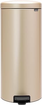 Brabantia NewIcon Pedal Bin, 30 litre, Soft Closing, Plastic Inner Bucket - Meta...