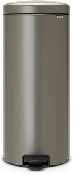 Brabantia NewIcon Pedal Bin, 30 litre, Soft Closing, Plastic Inner Bucket - Plat...