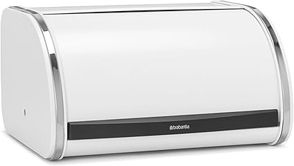 Brabantia Roll Top Bread Bin, Medium - White