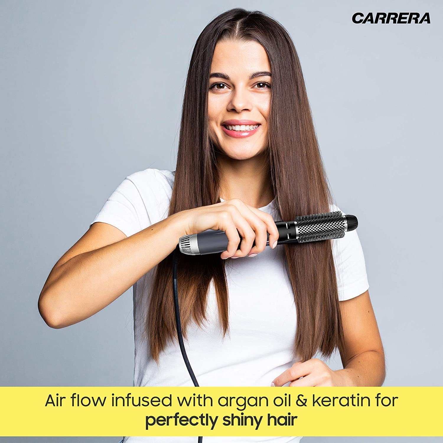 Carrera 535 Professional Hot Air Brush Styler For Women | Hot Hair Straightener