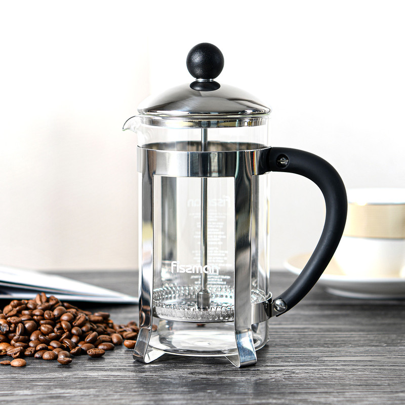 Fissman French Press Coffee Maker Freddo 1000ml (Borosilicate Glass)