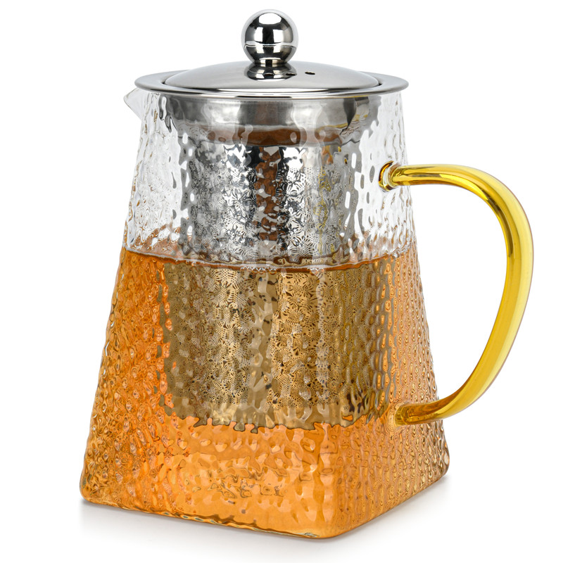 Fissman Tea Pot 700ml With Stainless Steel Filter (Borosilicate Glass)