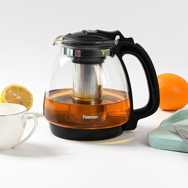 Fissman Tea Pot 1350ml With Filter (Glass)