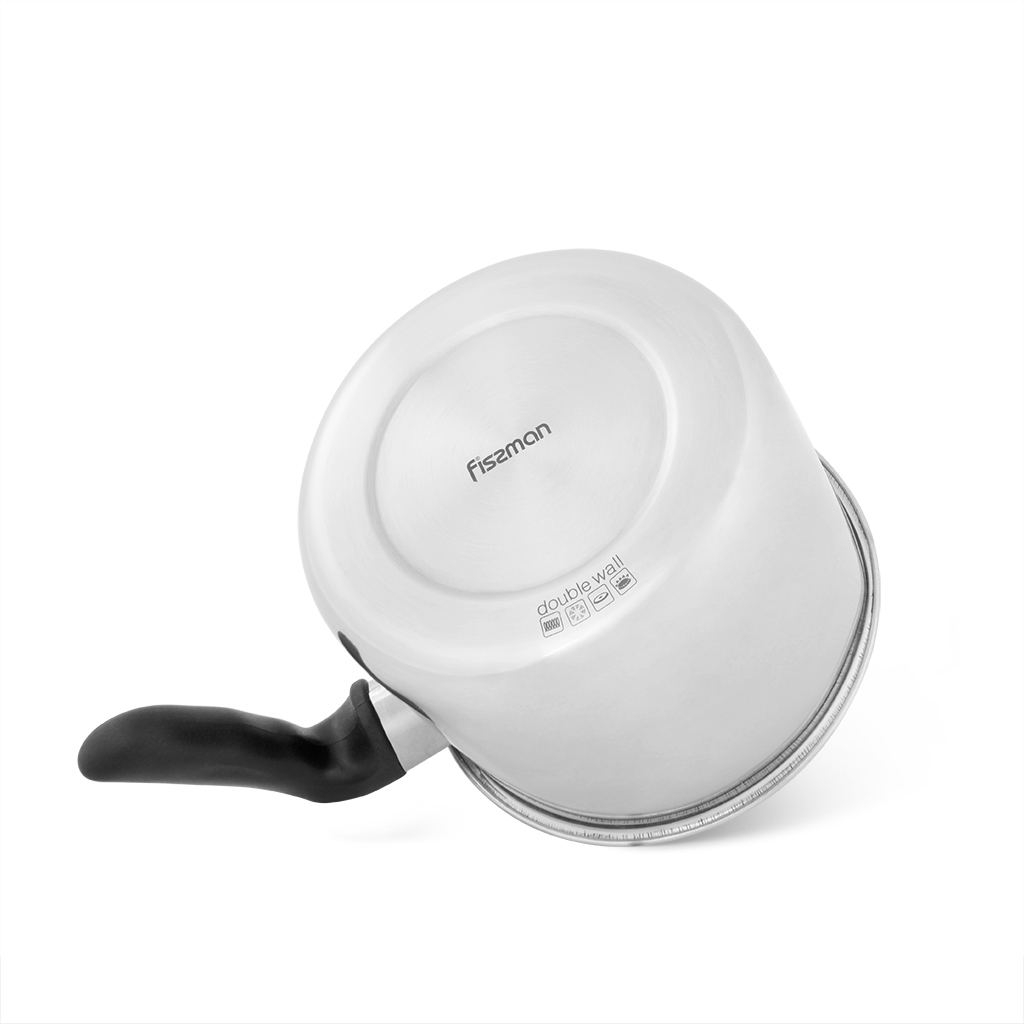 Fissman Whistling Double Wall Saucepan Bain-Marie 14x11cm/1.1LTR (Stainless Stee