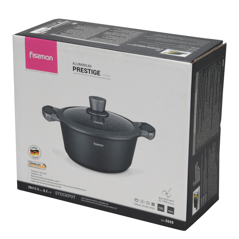 Fissman  Casserol Prestige 28cm With Induction Bottom (Aluminium With Non-Stick