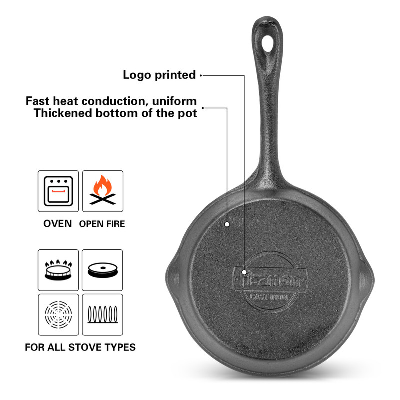 Fissman Frying Pan 16x3.8cm (Cast Iron)