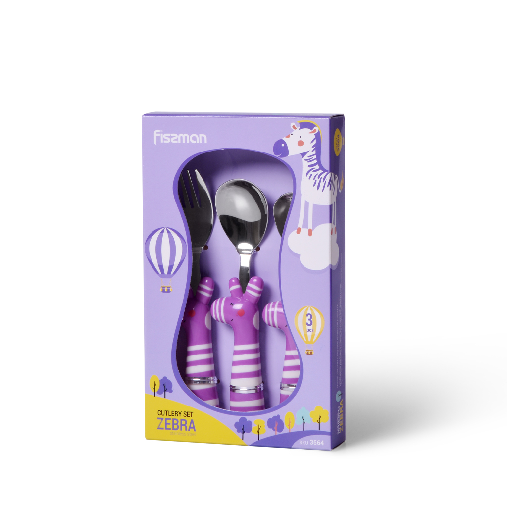 Fissman Cutlery Set Zebra 3 Pcs (Stainless Steel)