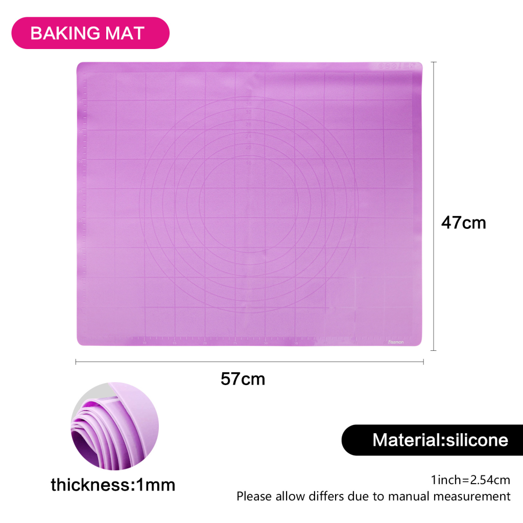 Fissman Baking Mat Purple 57x47cm