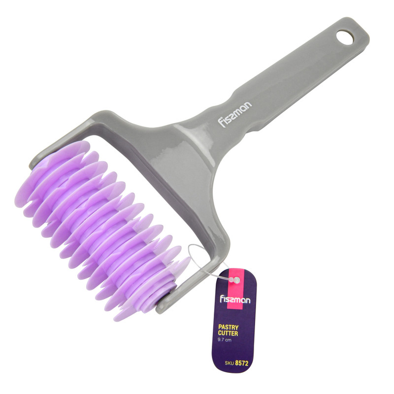 Fissman Plastic Lattice Roller With Comfortable Grip Purple 9.7 x 19.5cm