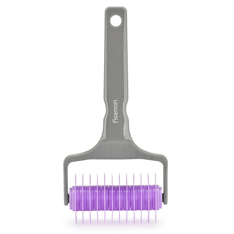 Fissman Plastic Lattice Roller With Comfortable Grip Purple 9.7 x 19.5cm