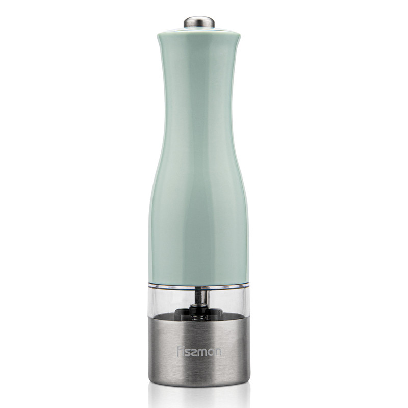 Fissman Salt And Pepper Grinder 20cm Electric With Light Mint Green