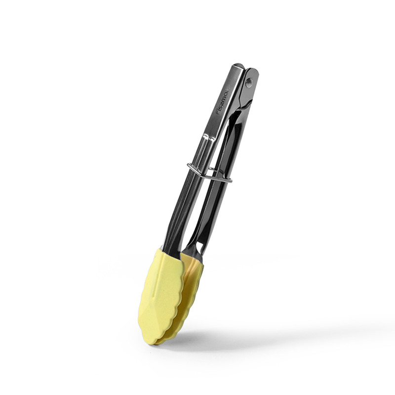 Fissman Kitchen Tongs Yellow/Silver 17.5cm