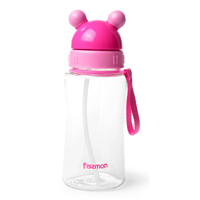 Fissman Plastic Water Bottle Pink/Clear