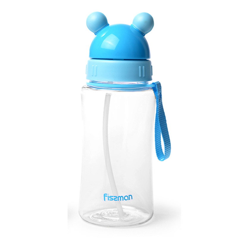 Fissman Plastic Water Bottle Blue/Clear