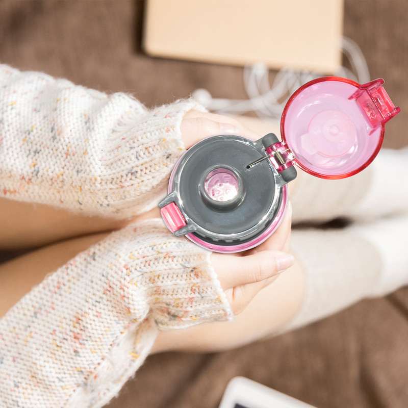 Fissman Food Grade Plastic Water Bottle Pink 500ml