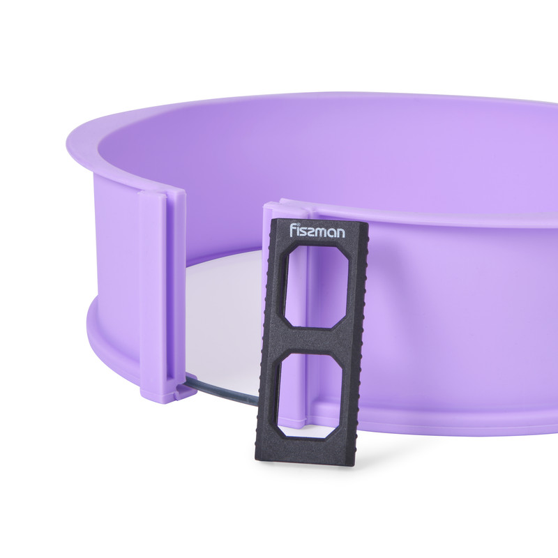 Fissman Cake Pan Bottom of Heat Resistant Glass Separable Purple 25 X 7.5cm