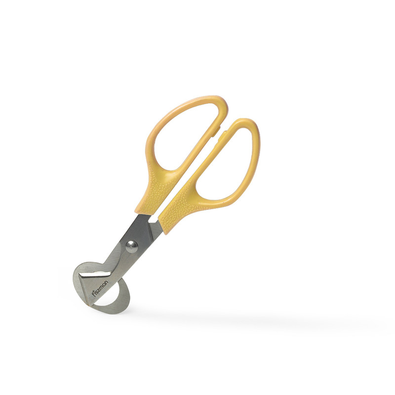 Fissman Quail Egg Scissors Yellow 14x6x1cm