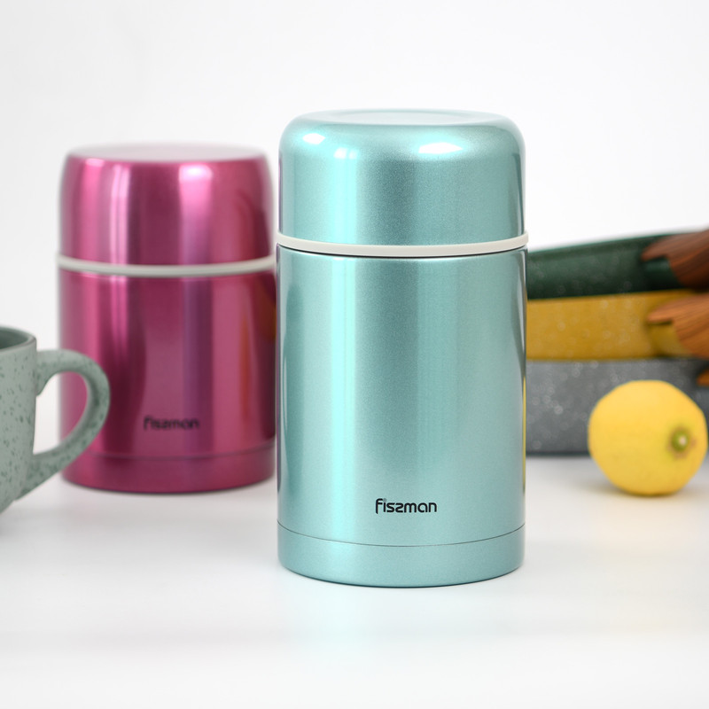 Fissman Double Wall Vacuum Food Jar 800ml (Stainless Steel)