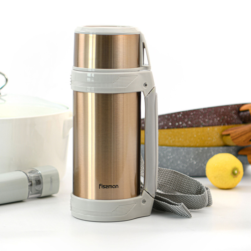 Fissman Double Wall Vacuum Bottle 800ml (Stainless Steel)