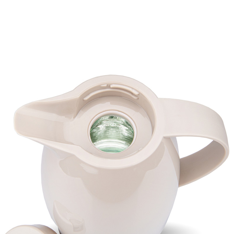 Fissman Vacuum Insulated Jug 1000ml. Cream (Plastic Frame With Glass Liner)