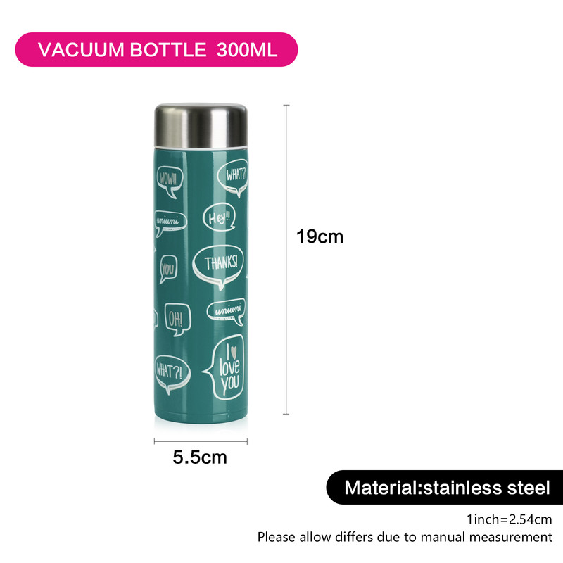 Fissman Double Wall Vacuum Bottle 300ml (Stainless Steel)