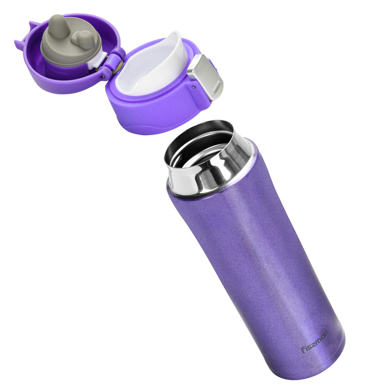 Fissman Double Wall Vacuum Travel Mug 450ml Violet (Stainless Steel)