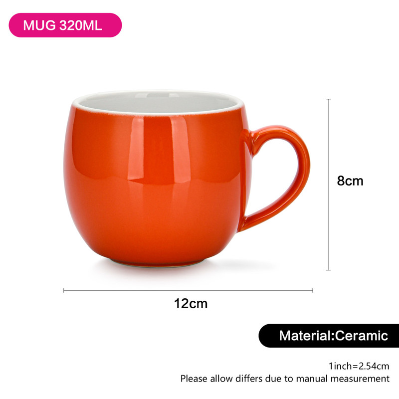 Fissman Mug 320ml Orange (Ceramic)