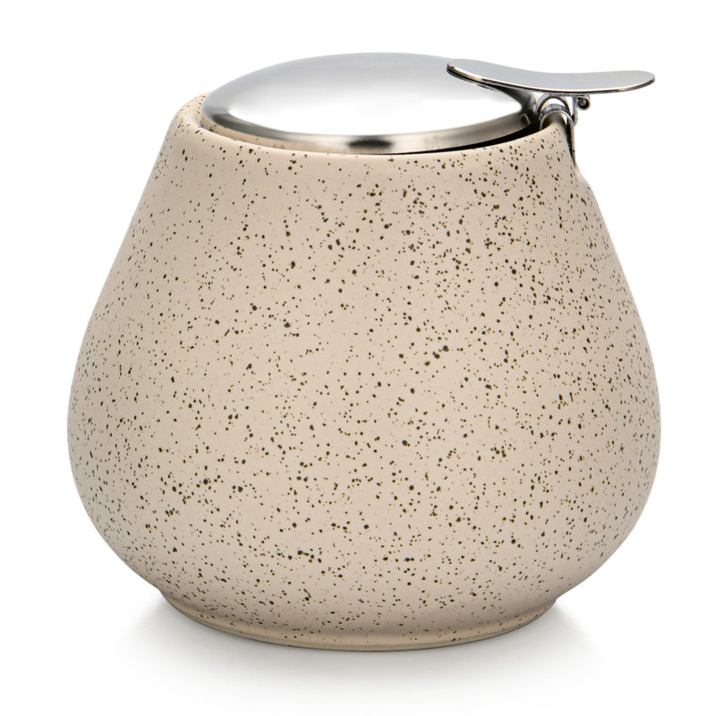 Fissman Sugar Bowl 600ml White Sand (Ceramic)