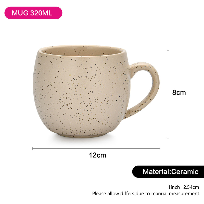 Fissman Mug 320ml White Sand (Ceramic)