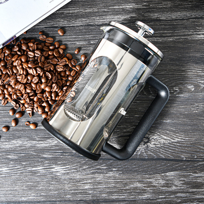 Fissman French Press Coffee Maker Corretto 1000ml (Borosilicate Glass)