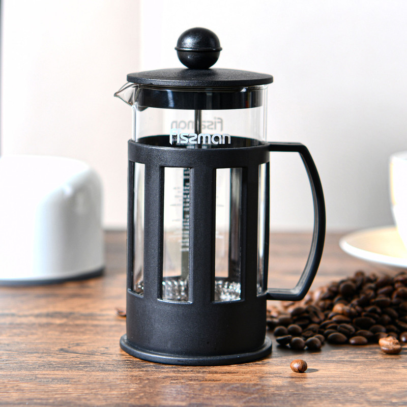 Fissman French Press Coffee Maker Camellia 350ml (Borosilicate Glass)