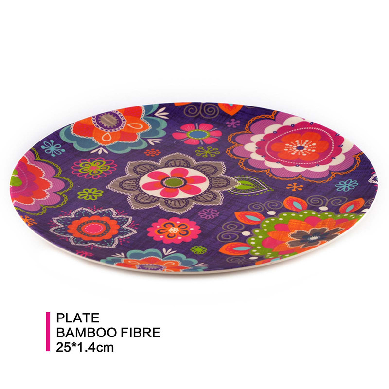 Fissman Plate Purpur 25x1.4cm (Bamboo Fibre)