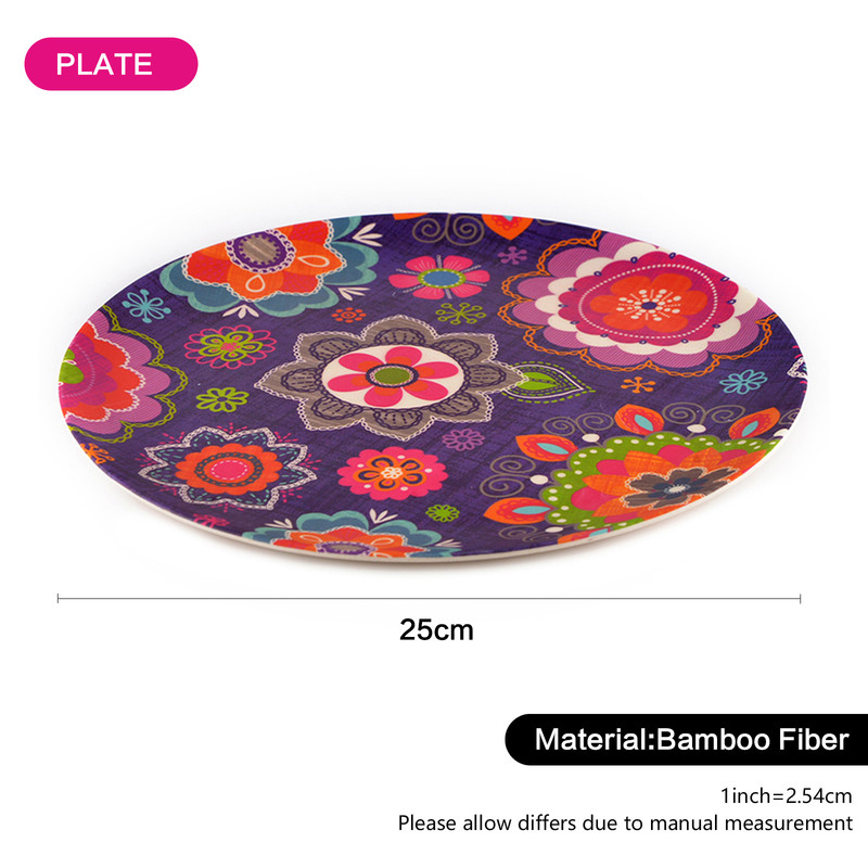 Fissman Plate Purpur 25x1.4cm (Bamboo Fibre)