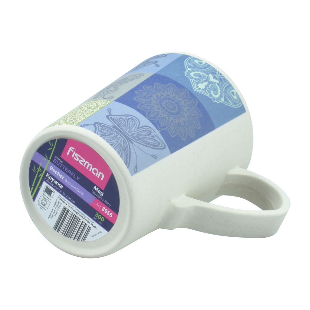 Fissman Mug Butterfly 300ml (Bamboo Fibre)