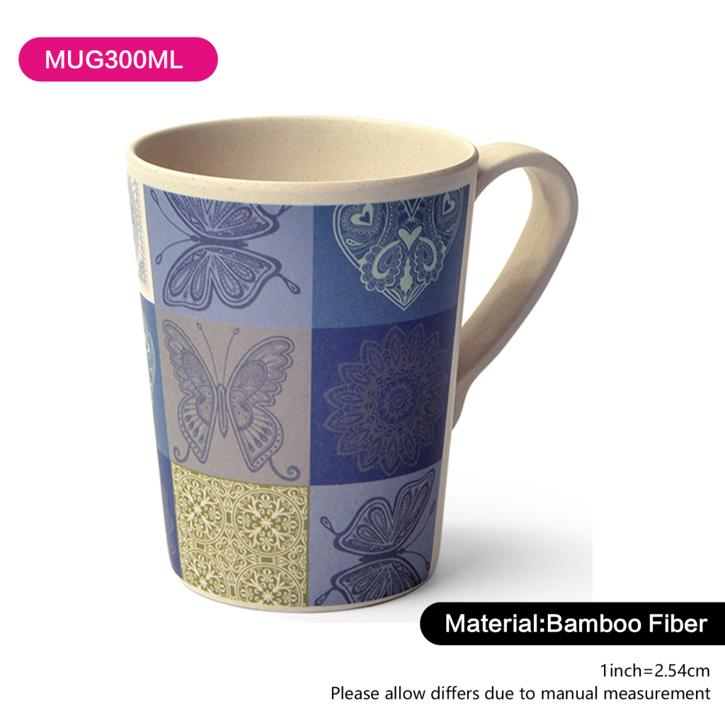 Fissman Mug Butterfly 300ml (Bamboo Fibre)