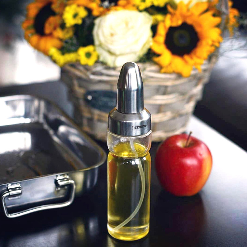 Fissman Oil Or Vinegar Bottle 150ml With Spray (Glass)