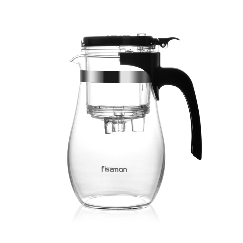 Fissman Tea Pot 900ml Gunfu (Glass)