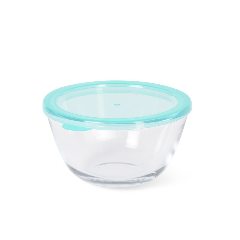 Fissman Bowl With Pp Lid 15x8cm/0.8LTR (Borosilicate Glass)