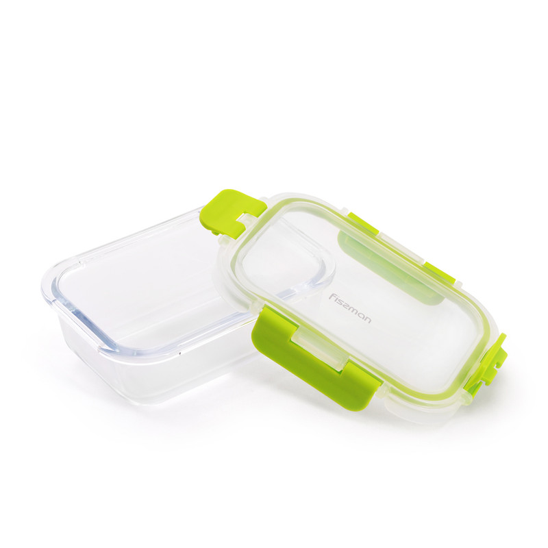 Fissman Container With Pp Lid 14x10x5cm/380ml (Borosilicate Glass)