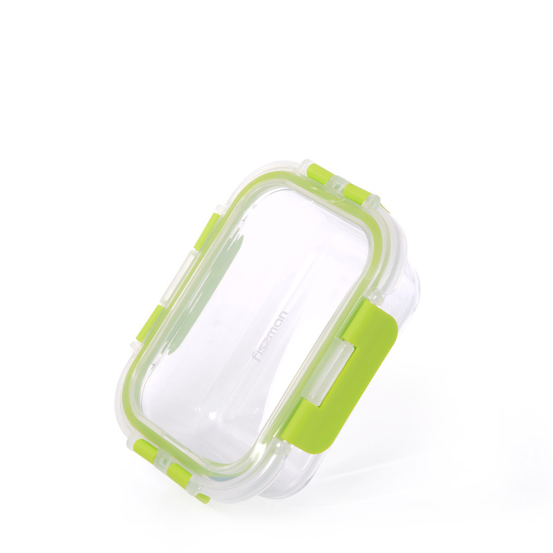 Fissman Container With Pp Lid 14x10x5cm/380ml (Borosilicate Glass)