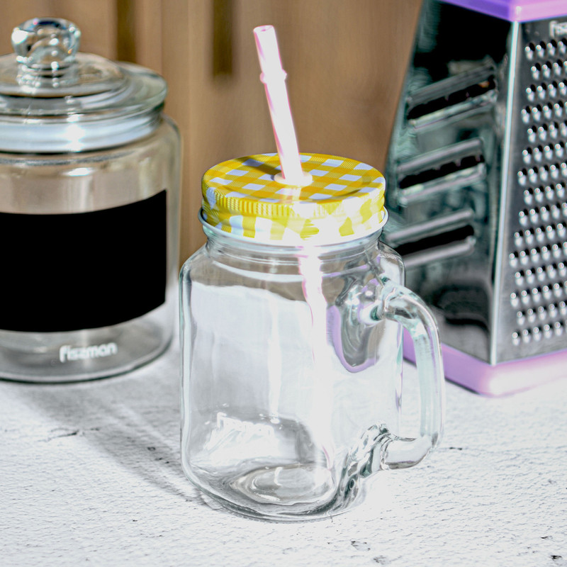 Fissman Smoothie Glass Jar 550ml (Glass)