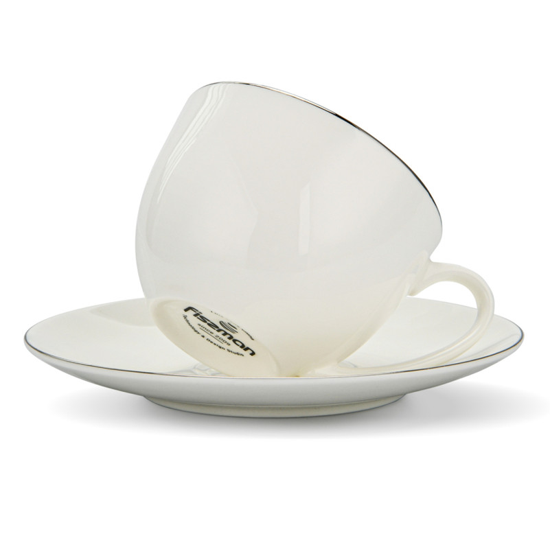 Fissman Mug And Saucer Orfei 240ml (Porcelain)