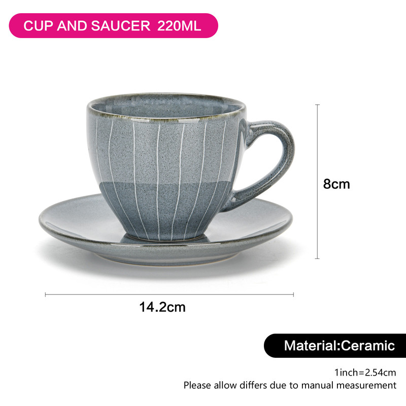 Fissman Set Joli Mug 220ml And Saucer 14.2cm (Ceramic)