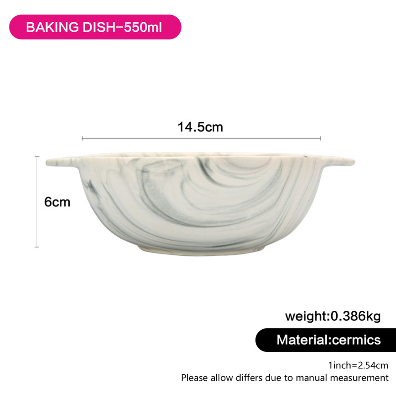 Fissman Round Baking Dish 14.5x6cm/550ml Valencia (Ceramic)
