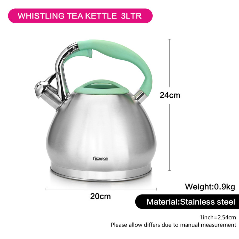 Fissman Whistling Kettle 3.0LTR Jessica (Stainless Steel)