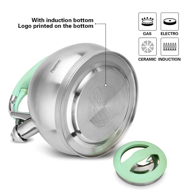 Fissman Whistling Kettle 3.0LTR Jessica (Stainless Steel)